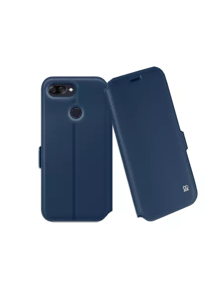 Zenfone Max Plus M1 ZB570TL Etui Folio Cuir Prestige - Bleu Navy | ...