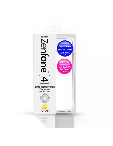 Zenfone Max Plus M1 (ZB570TL) Pack Coque antichocs + Protection écr...