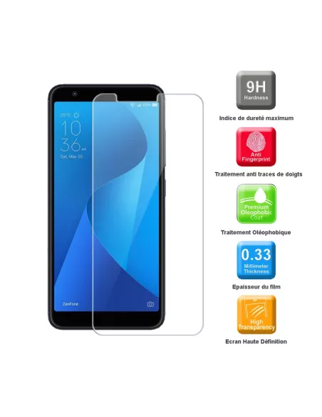 Zenfone Max Plus M1 (ZB570TL) Pack Coque antichocs + Protection écr...