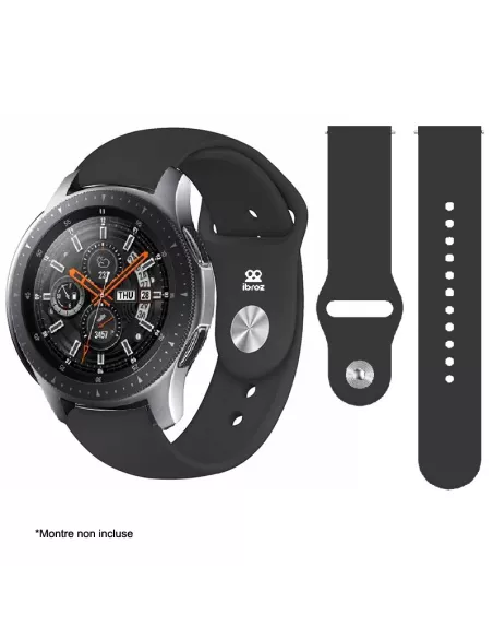 Bracelet SoftTouch Universel Samsung / Huawei - Noir | Ibroz