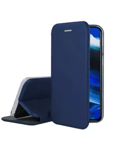 Oppo Reno 2 Etui Cuir Folio Clam + Verre Trempé + Bleu | Ibroz