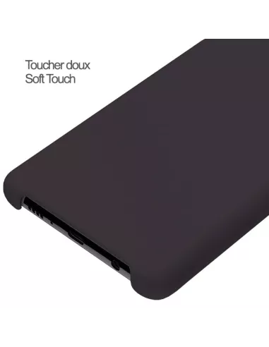 Oppo Reno 2 Coque Liquid Silicone + Verre Trempé + Noir | Ibroz