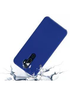 Oppo Reno 2Z Liquid Silicone Case + 9H Tempered Glass - Blue | Ibroz 2