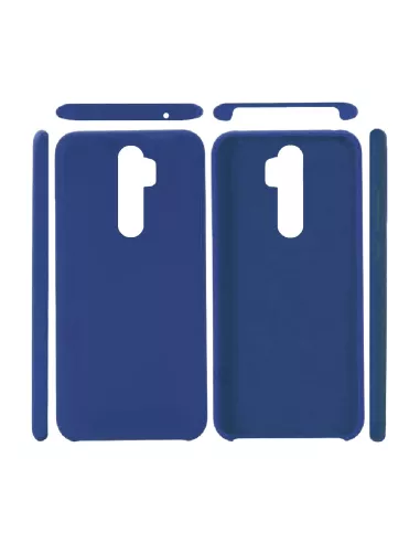 Oppo Reno 2Z Coque Liquid Silicone + Verre Trempé 9H - Bleu | Ibroz
