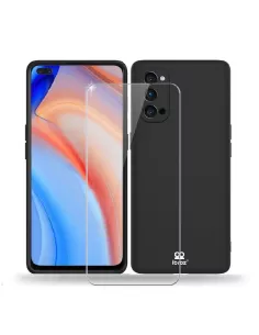 Oppo Reno 4 Pro (5G) Case Liquid Silicone Soft Touch + Black | Ibroz