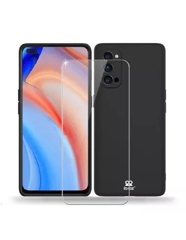 Oppo Reno 4 Pro (5G) Case Liquid Silicone Soft Touch + Black | Ibroz