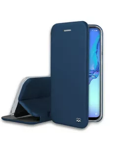Oppo A53s Etui Cuir Folio Clam + Verre Trempé - Bleu | Ibroz