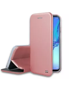 Oppo A53s Folio Clam Leather Case + Tempered Glass - Rose Gold | Ibroz