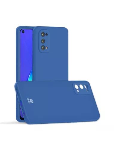 Oppo A72 Coque Liquid Silicone Soft Touch - Bleu | Ibroz