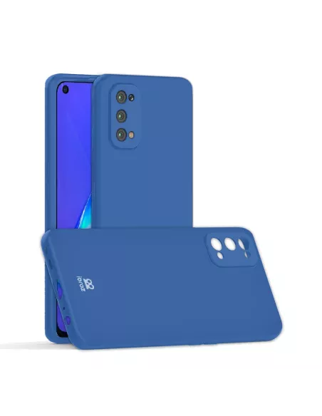 Oppo A72 Coque Liquid Silicone Soft Touch - Bleu | Ibroz