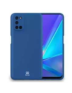 Oppo A72 Coque Liquid Silicone Soft Touch - Bleu | Ibroz