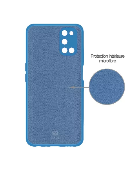 Oppo A72 Coque Liquid Silicone Soft Touch - Bleu | Ibroz