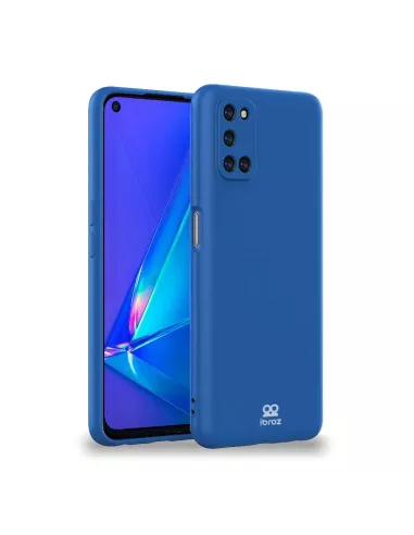 Oppo A72 Coque Liquid Silicone Soft Touch - Bleu | Ibroz
