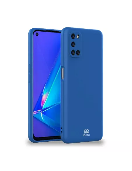 Oppo A72 Liquid Silicone Soft Touch Case - Blue | Ibroz