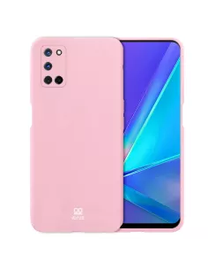 Oppo A72 Coque Liquid Silicone Soft Touch - Rose | Ibroz