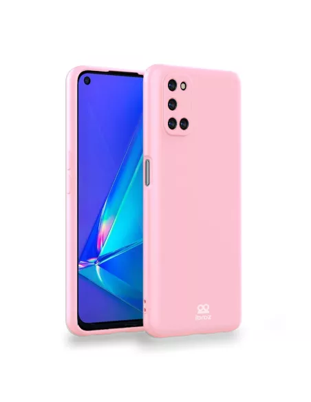 Oppo A72 Coque Liquid Silicone Soft Touch - Rose | Ibroz