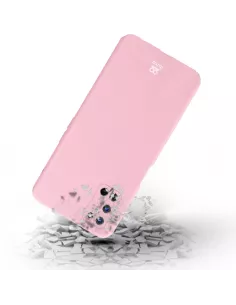 Oppo A72 Coque Liquid Silicone Soft Touch - Rose | Ibroz 2