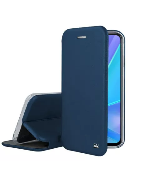 Oppo A72 Etui Cuir Folio Clam - Bleu | Ibroz
