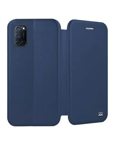 Oppo A72 Etui Cuir Folio Clam - Bleu | Ibroz
