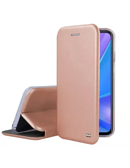 Oppo A72 Folio Clam Leather Case - Rose Gold | Ibroz