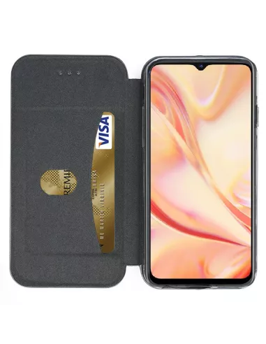 Oppo Find X2 Lite Leather Case Folio Clam - Blue | Ibroz