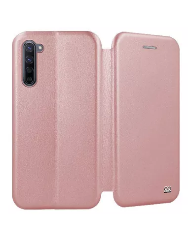 Oppo Find X2 Lite Etui Cuir Folio Clam - Rose Gold | Ibroz
