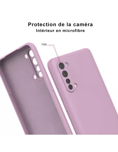 Oppo Find X2 Lite Coque Liquid Silicone Soft Touch - Rose | Ibroz