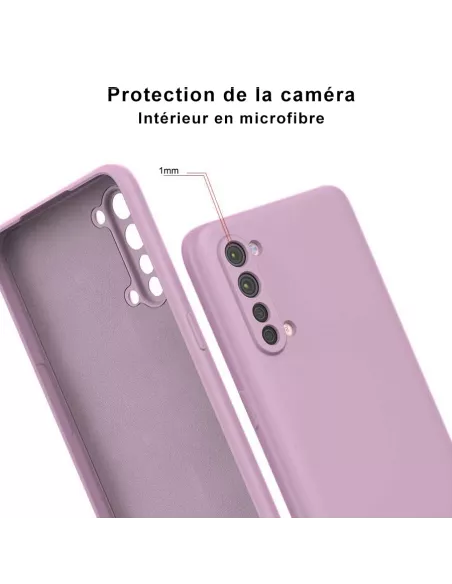 Oppo Find X2 Lite Coque Liquid Silicone Soft Touch - Rose | Ibroz