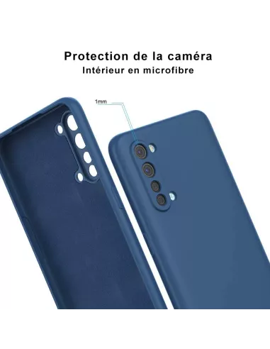 Oppo Find X2 Lite Coque Liquid Silicone Soft Touch - Bleu | Ibroz