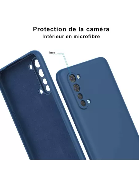 Oppo Find X2 Lite Coque Liquid Silicone Soft Touch - Bleu | Ibroz