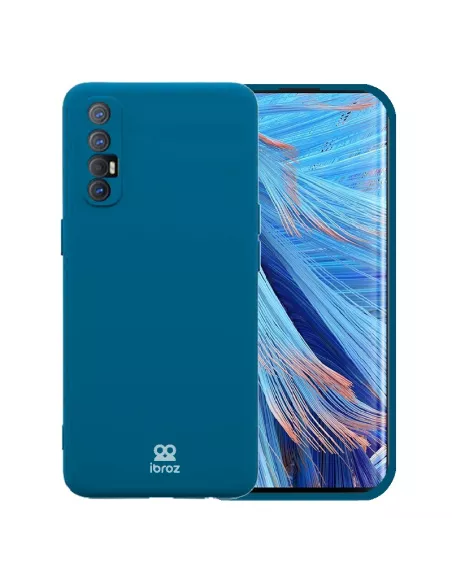 Oppo Find X2 Neo Coque Liquid Silicone Soft Touch - Bleu | Ibroz