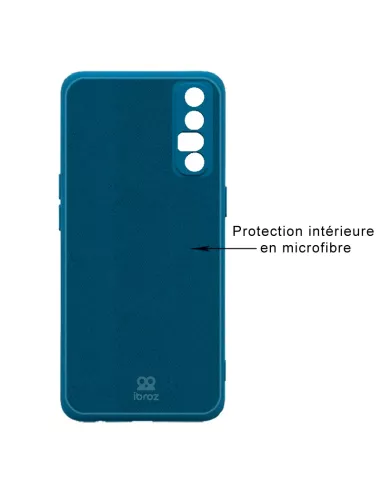 Oppo Find X2 Neo Liquid Silicone Soft Touch Case - Blue | Ibroz