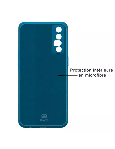 Oppo Find X2 Neo Coque Liquid Silicone Soft Touch - Bleu | Ibroz