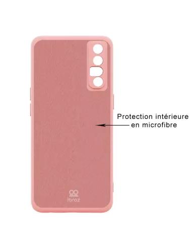 Oppo Find X2 Neo Coque Liquid Silicone Soft Touch - Rose | Ibroz