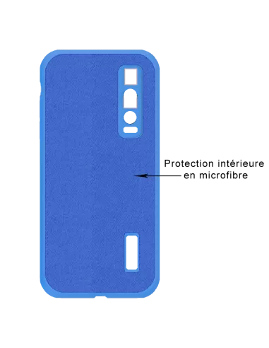 Oppo Find X2 Pro Coque Liquid Silicone Soft Touch - Bleu | Ibroz