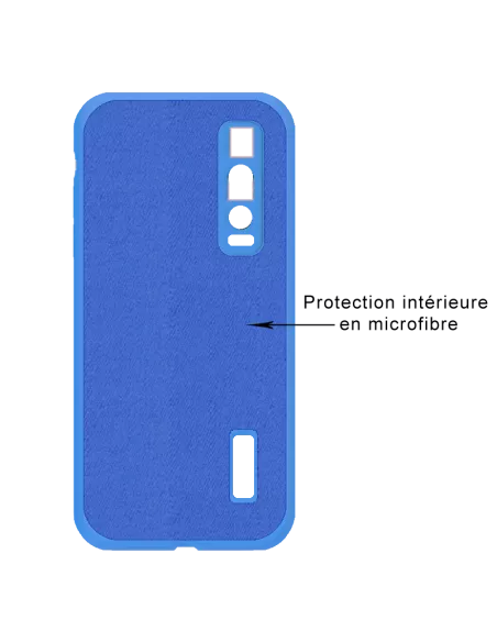 Oppo Find X2 Pro Liquid Silicone Soft Touch Case - Blue | Ibroz