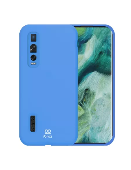 Oppo Find X2 Pro Coque Liquid Silicone Soft Touch - Bleu | Ibroz
