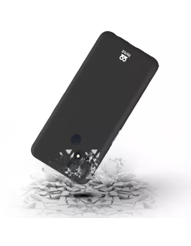 Oppo A15 Coque Liquid Silicone Soft Touch + Verre trempé 9H - Noir ...