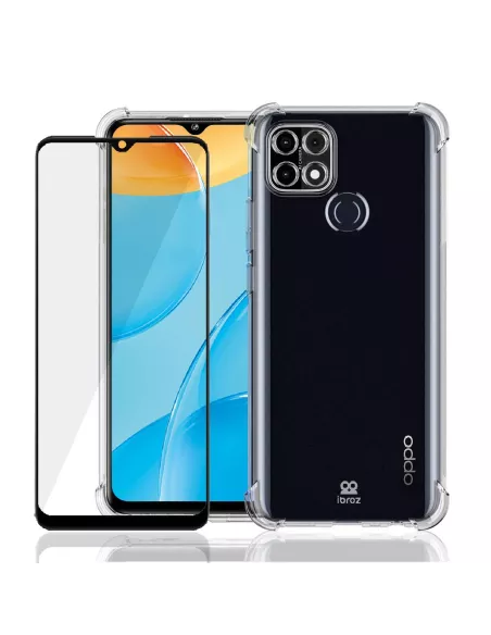 Oppo A15 Pack Coque antichocs + Protection écran 9H | Ibroz
