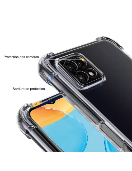 Oppo A15 Pack Coque antichocs + Protection écran 9H | Ibroz