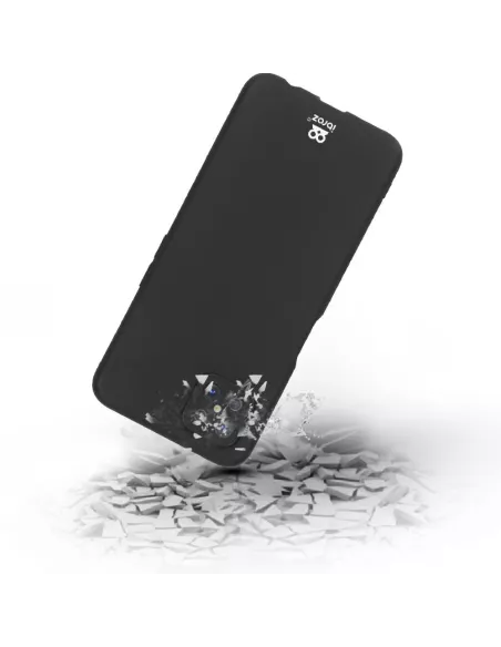 Oppo Reno 4Z (5G) Coque Liquid Silicone Soft Touch noir + Protectio...