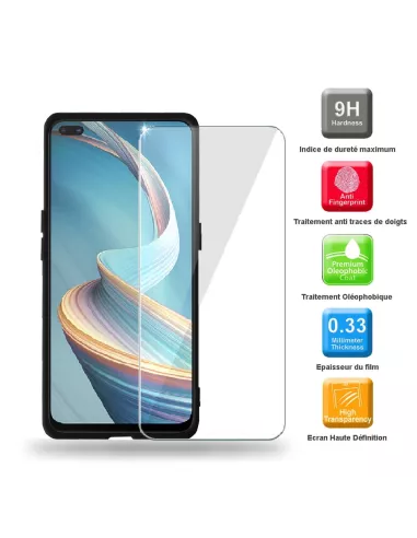 Oppo Reno 4Z (5G) Case Liquid Silicone Soft Touch blue + Protective...