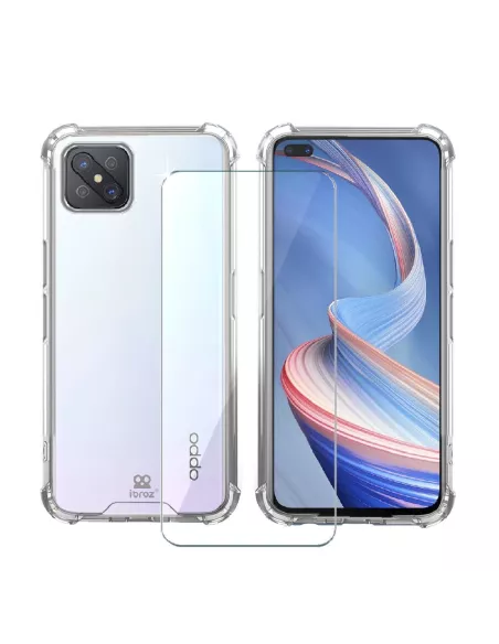 Oppo Reno 4Z (5G) - Shockproof Case + Screen Protector Pack 9H | Ibroz