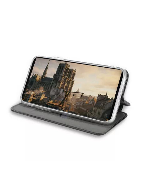 iPhone 11 Pro Folio Leather Case + 9H Tempered Glass Screen Protector - ...