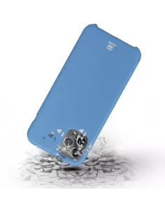 iPhone 11 Pro Coque Liquid Silicone + Verre trempé - Bleu ciel | Ibroz 2