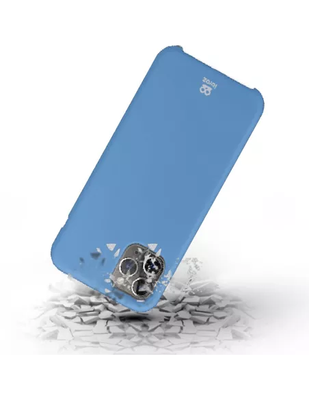iPhone 11 Pro Coque Liquid Silicone + Verre trempé - Bleu ciel | Ibroz