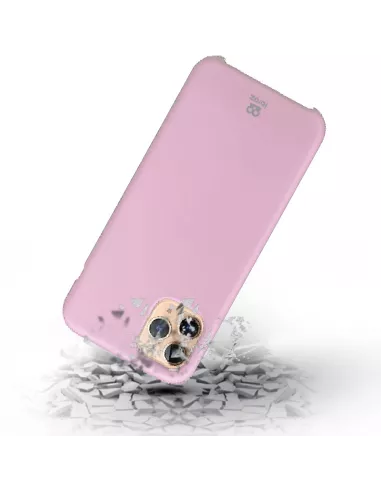 iPhone 11 Pro Liquid Silicone Case + Tempered Glass - Pink | Ibroz