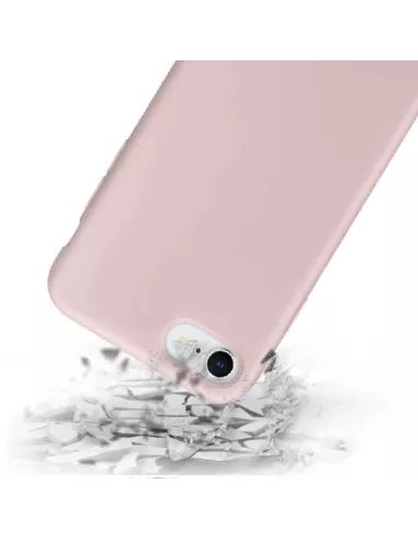 iPhone 7/8/SE Coque Liquid Silicone Soft Touch - Rose | Ibroz
