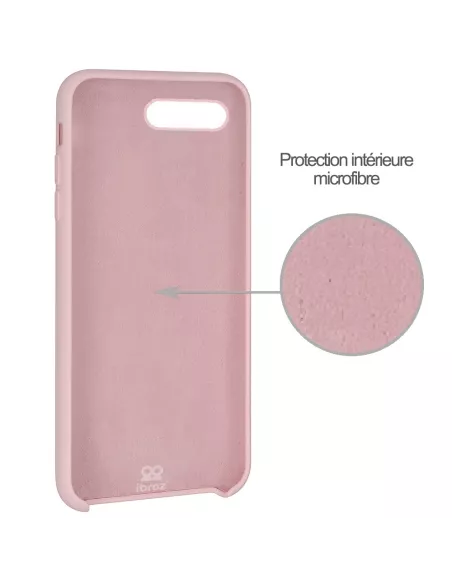 iPhone 7/8/SE Coque Liquid Silicone Soft Touch - Rose | Ibroz