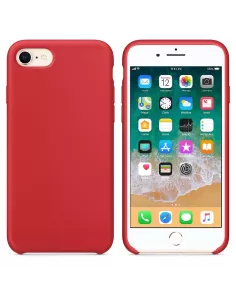 iPhone 7/8/SE Liquid Silicone Soft Touch Case - Red | Ibroz